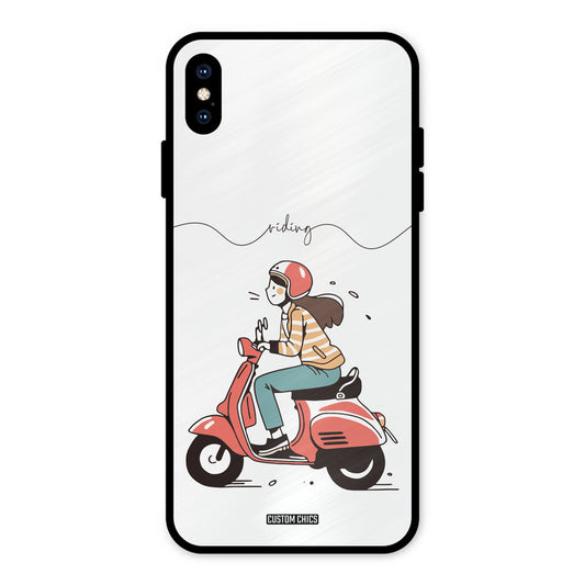 Rider Girl iPhone XS Max Mobile Back Cover - Car&Bike PrintShield Case