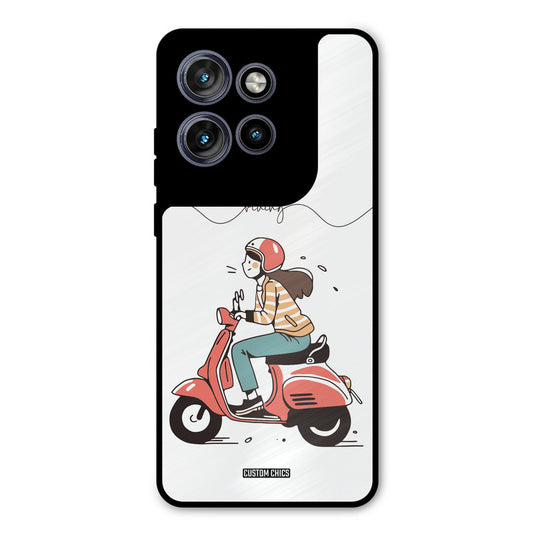 Rider Girl Motorola Edge 50 Neo Mobile Back Cover - Car&Bike PrintShield Case