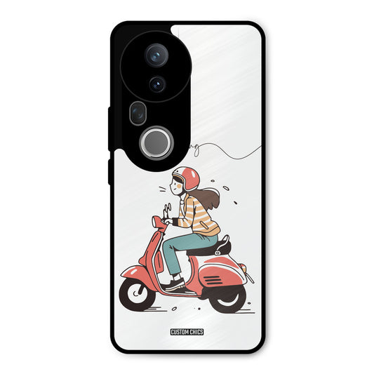 Rider Girl Vivo T4 Ultra Mobile Back Cover - Car&Bike PrintShield Case