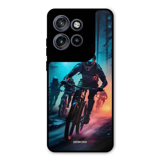 Rider Group Motorola Edge 50 Neo Mobile Back Cover - Car&Bike PrintShield Case