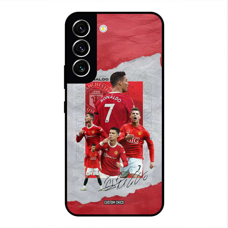 Ronaldo Autograph Samsung Galaxy S22 Mobile Back Cover - Sports PrintShield Case