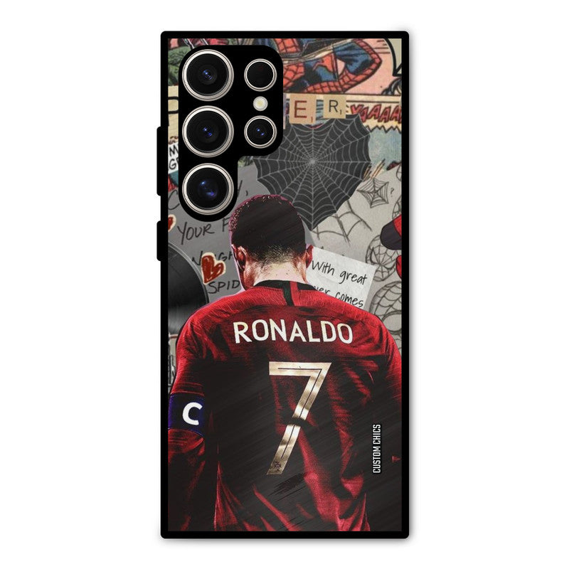 Ronaldo Comic Samsung Galaxy S24 Ultra Mobile Back Cover - Sports PrintShield Case