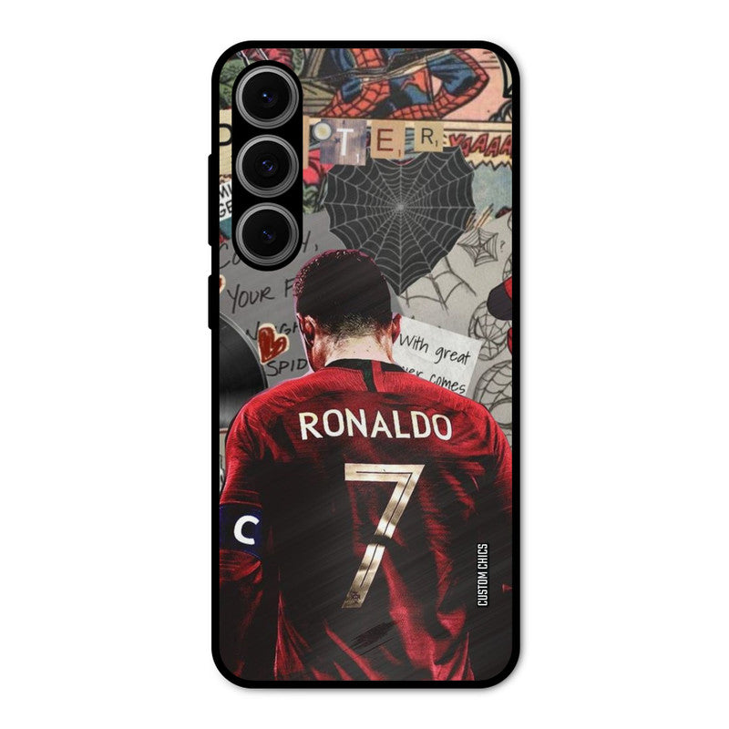 Ronaldo Comic Samsung Galaxy S24 Mobile Back Cover - Sports PrintShield Case
