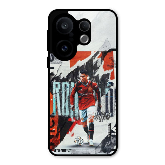 Ronaldo Paper Art Vivo X200 FE Mobile Back Cover - Sports PrintShield Case