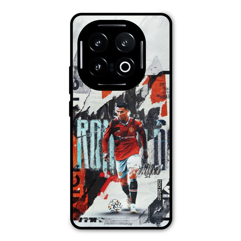 Ronaldo Paper Art iQOO 13 Mobile Back Cover - Sports PrintShield Case