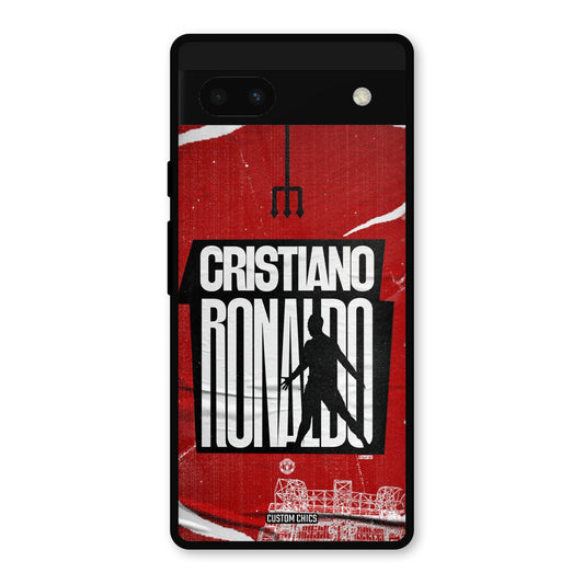 Ronaldo Red Paper Art Google Pixel 6a Mobile Back Cover - Sports PrintShield Case