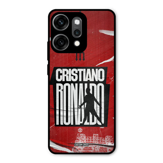 Ronaldo Red Paper Art Oppo Reno 14 Pro Mobile Back Cover - Sports PrintShield Case
