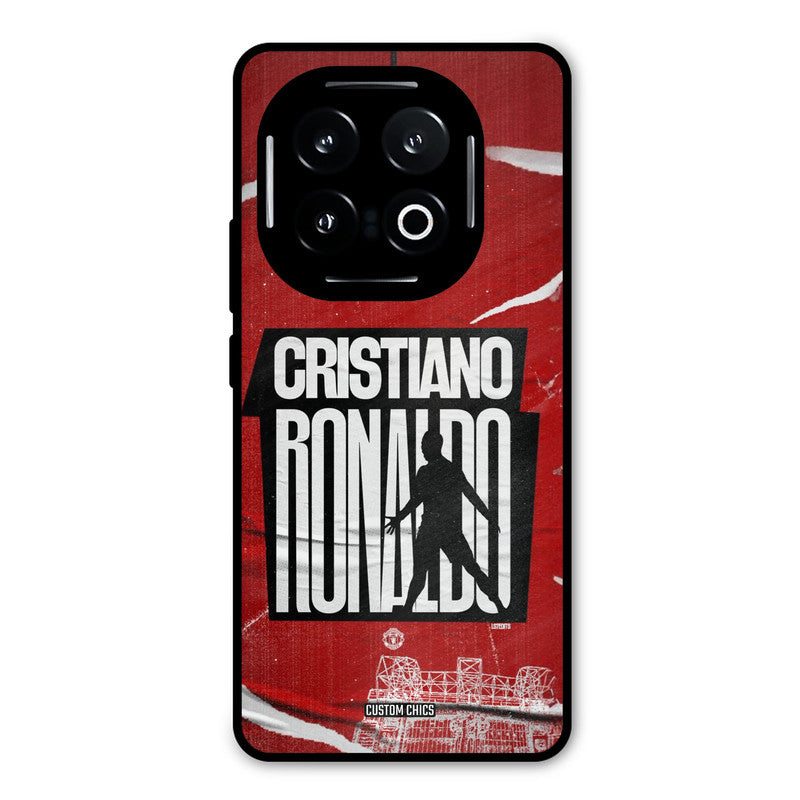 Ronaldo Red Paper Art iQOO 13 Mobile Back Cover - Sports PrintShield Case