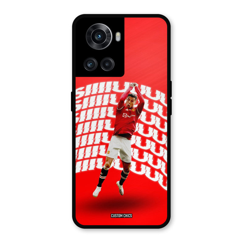 Ronaldo Shuuuuu OnePlus 10R Mobile Back Cover - Sports PrintShield Case