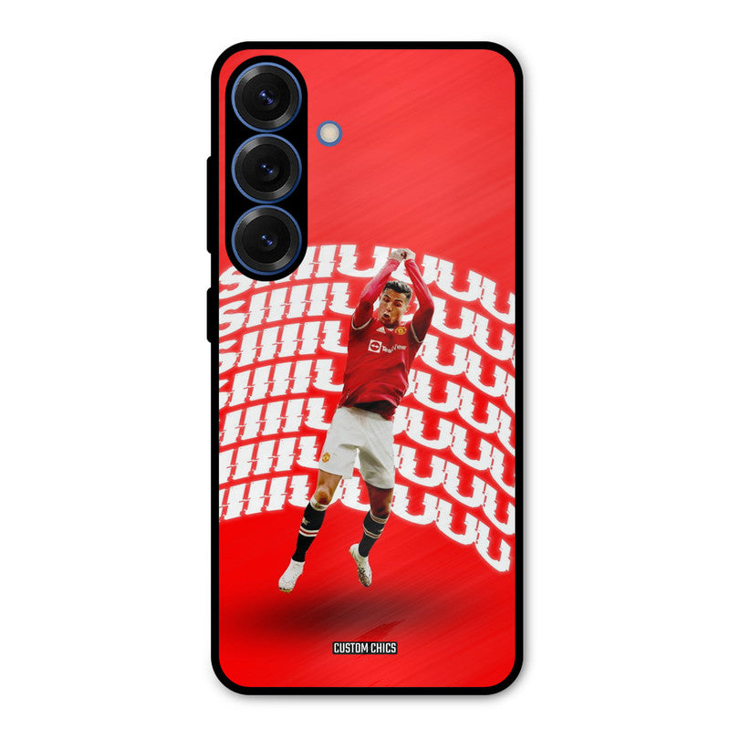 Ronaldo Shuuuuu Samsung Galaxy S25 Mobile Back Cover - Sports PrintShield Case