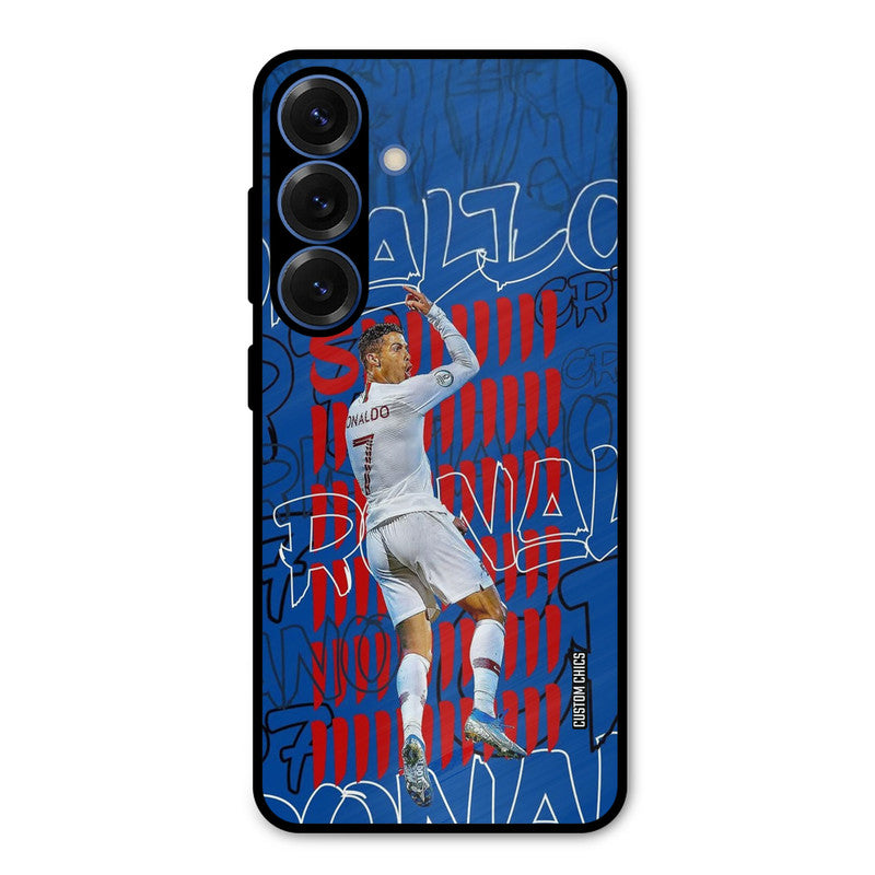 Ronaldo Typography Samsung Galaxy S25 Plus Mobile Back Cover - Sports PrintShield Case