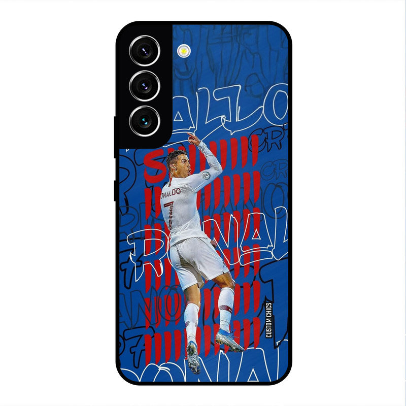 Ronaldo Typography Samsung Galaxy S22 Mobile Back Cover - Sports PrintShield Case