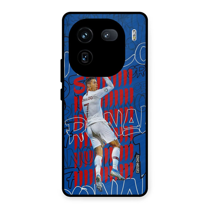 Ronaldo Typography iQOO 12 Mobile Back Cover - Sports PrintShield Case