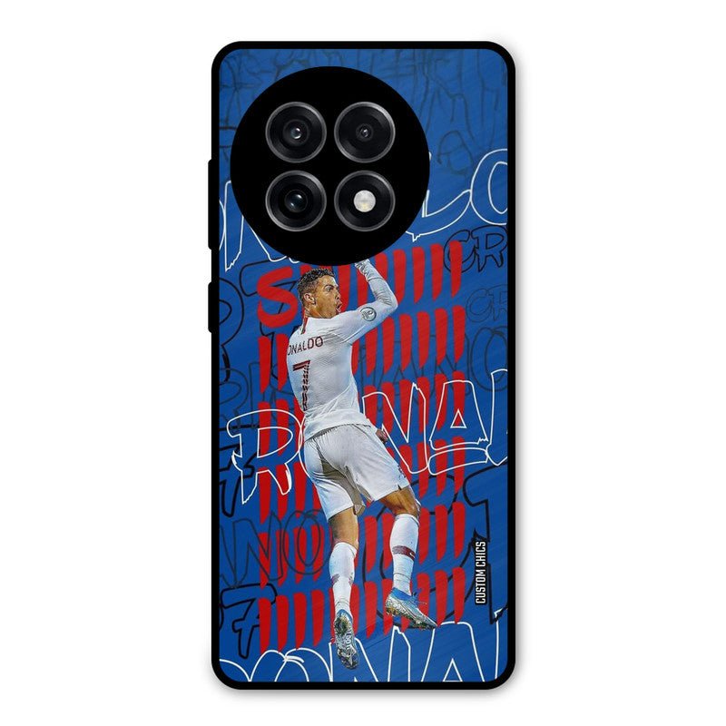 Ronaldo Typography OnePlus 13R Mobile Back Cover - Sports PrintShield Case