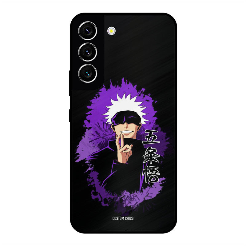 Sataru Gojo Samsung Galaxy S22 Mobile Back Cover - Anime PrintShield Case