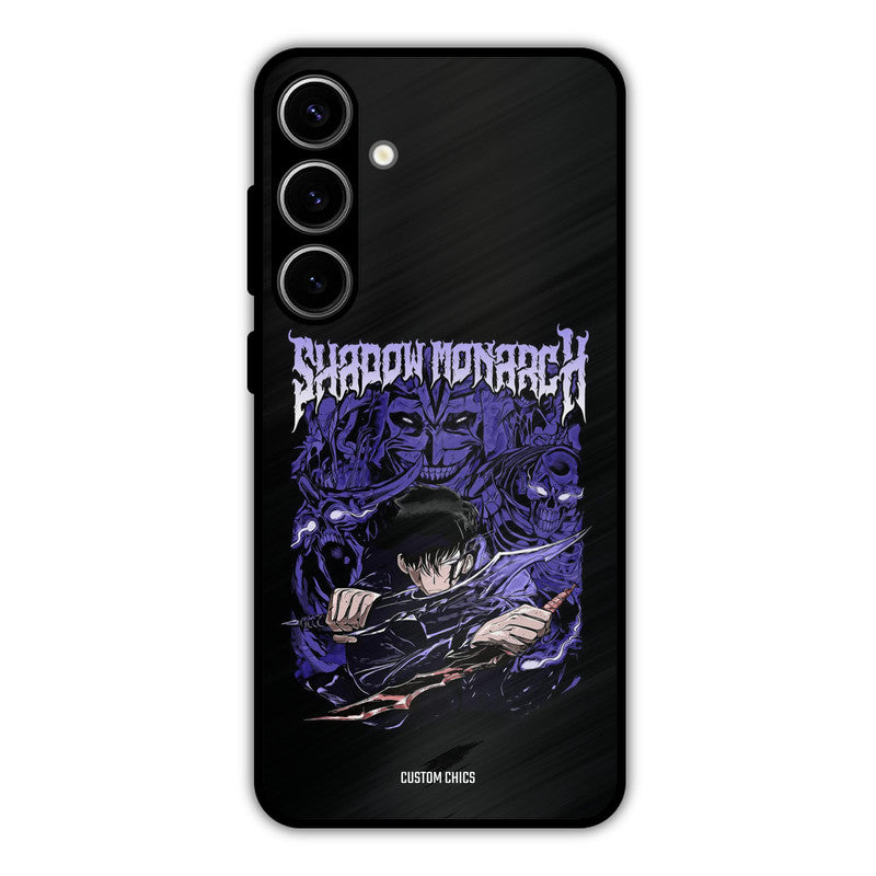 Shadow Monarch Samsung Galaxy S24 Plus Mobile Back Cover - Anime PrintShield Case