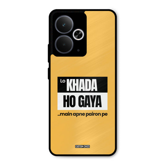 Standing On My Feet Realme 14T Mobile Back Cover - Typography PrintShield Case