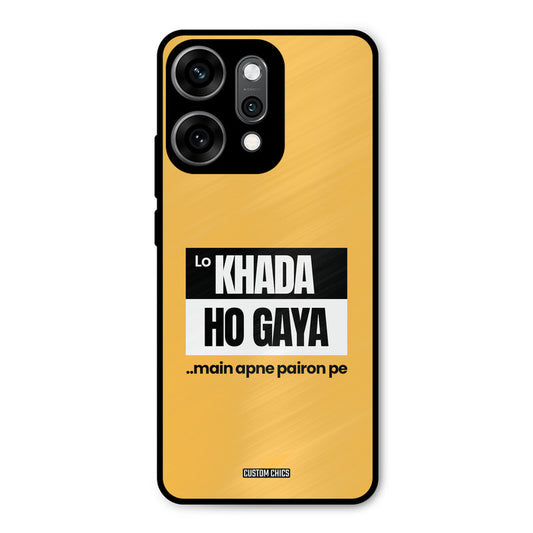 Standing On My Feet Oppo Reno 14 Pro Mobile Back Cover - Typography PrintShield Case