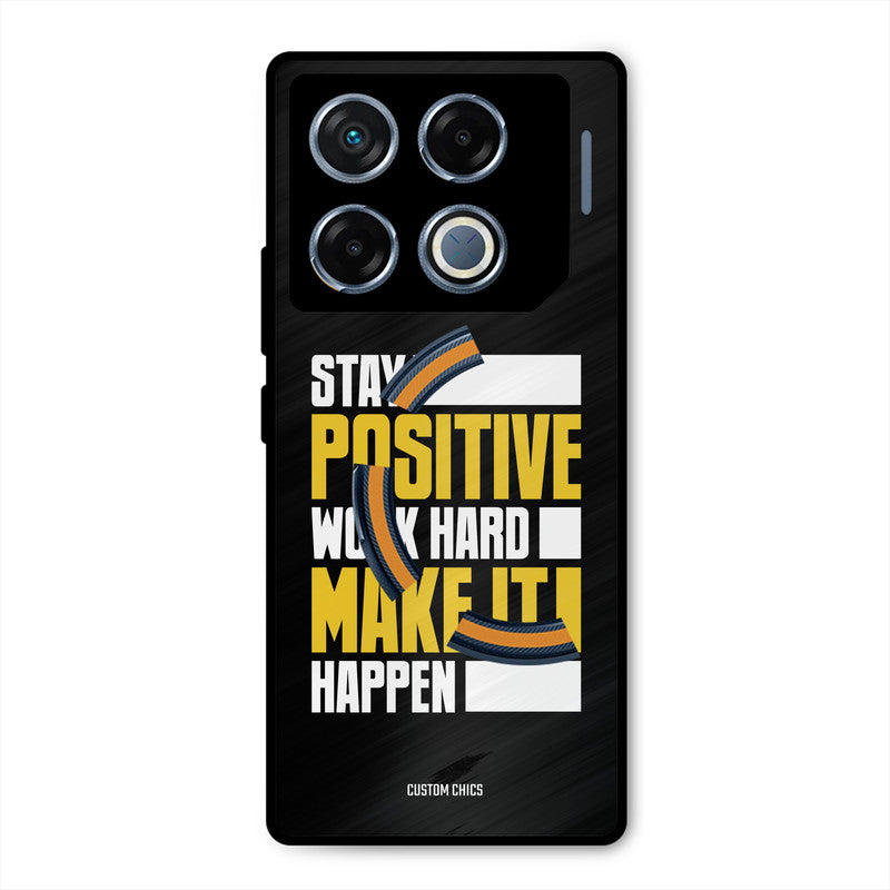 Stay Happy Infinix GT 20 Pro Mobile Back Cover - Typography PrintShield Case