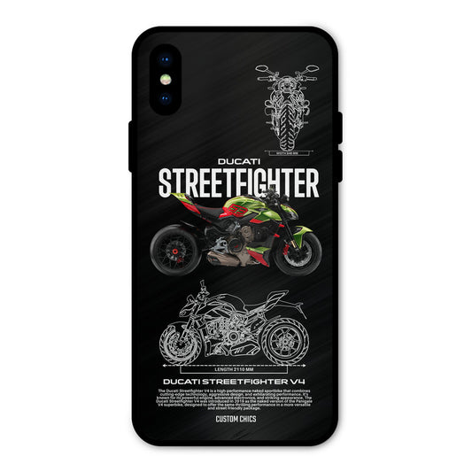 Streetfighter Bike iPhone XS Mobile Back Cover - Car&Bike PrintShield Case