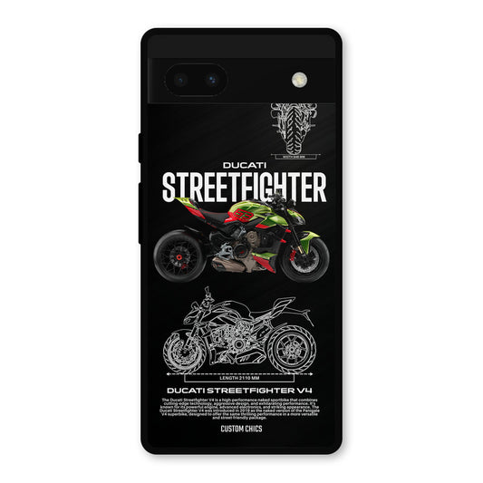 Streetfighter Bike Google Pixel 6a Mobile Back Cover - Car&Bike PrintShield Case