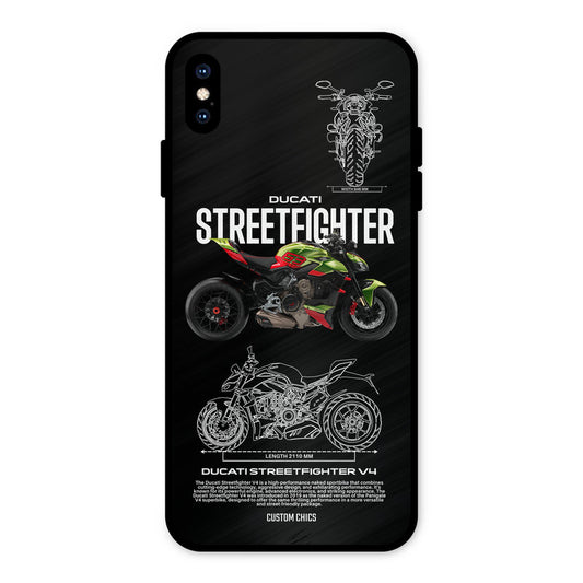 Streetfighter Bike iPhone XS Max Mobile Back Cover - Car&Bike PrintShield Case