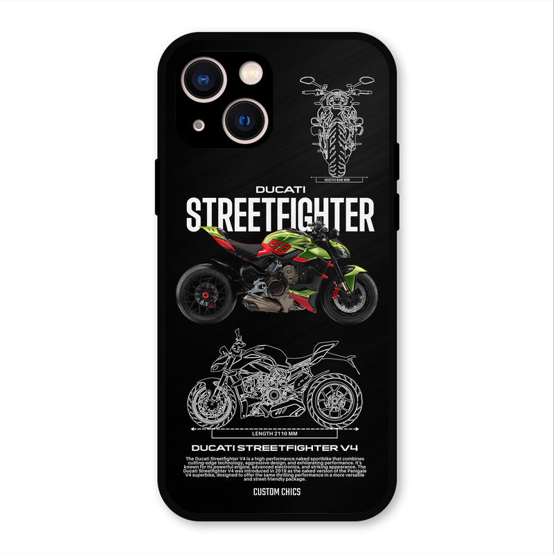 Streetfighter Bike iPhone 13 Mobile Back Cover - Car&Bike PrintShield Case