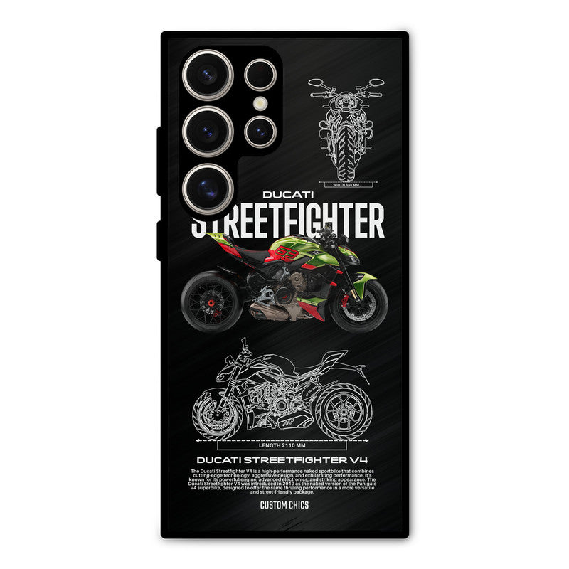 Streetfighter Bike Samsung Galaxy S24 Ultra Mobile Back Cover - Car&Bike PrintShield Case