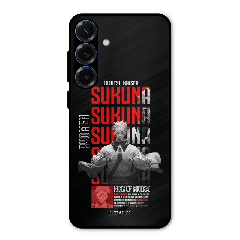 Sukuna Typo Samsung Galaxy S25 Mobile Back Cover - Anime PrintShield Case