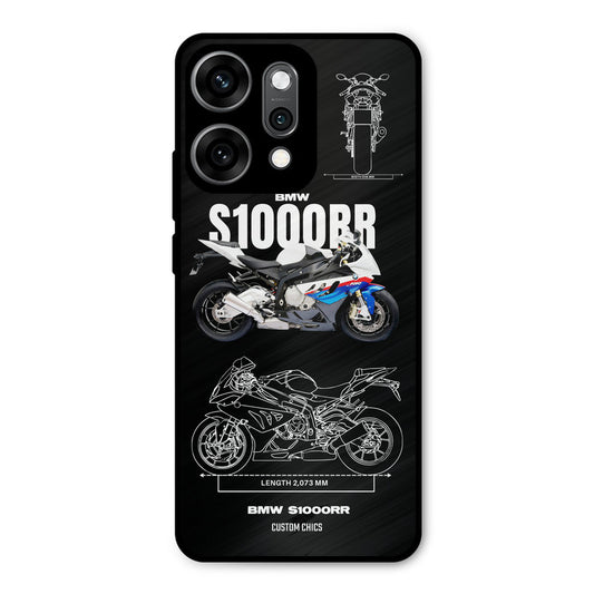 Super Blue Bike Oppo Reno 14 Pro Mobile Back Cover - Car&Bike PrintShield Case