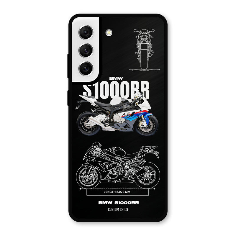 Super Blue Bike Samsung Galaxy S21 FE 5G Mobile Back Cover - Car&Bike PrintShield Case