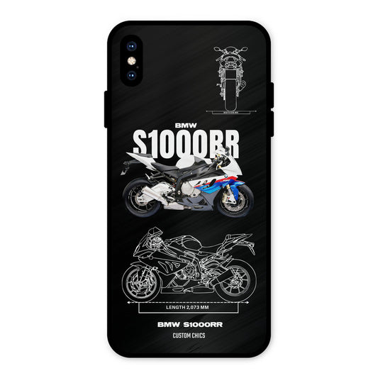 Super Blue Bike iPhone XS Max Mobile Back Cover - Car&Bike PrintShield Case