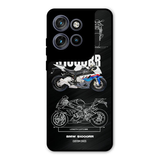 Super Blue Bike Motorola Edge 50 Neo Mobile Back Cover - Car&Bike PrintShield Case