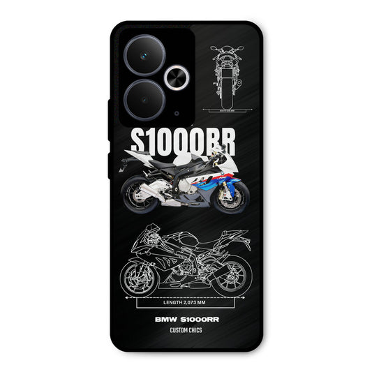 Super Blue Bike Realme 14T Mobile Back Cover - Car&Bike PrintShield Case