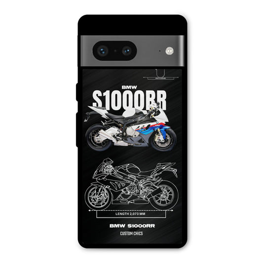 Super Blue Bike Google Pixel 7 Mobile Back Cover - Car&Bike PrintShield Case