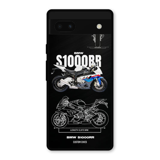 Super Blue Bike Google Pixel 6a Mobile Back Cover - Car&Bike PrintShield Case