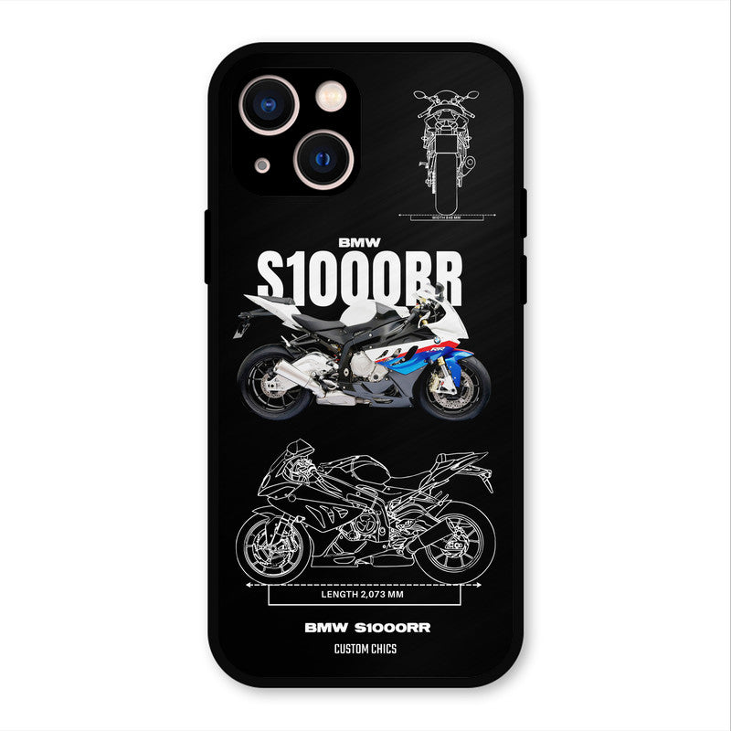 Super Blue Bike iPhone 13 Mobile Back Cover - Car&Bike PrintShield Case