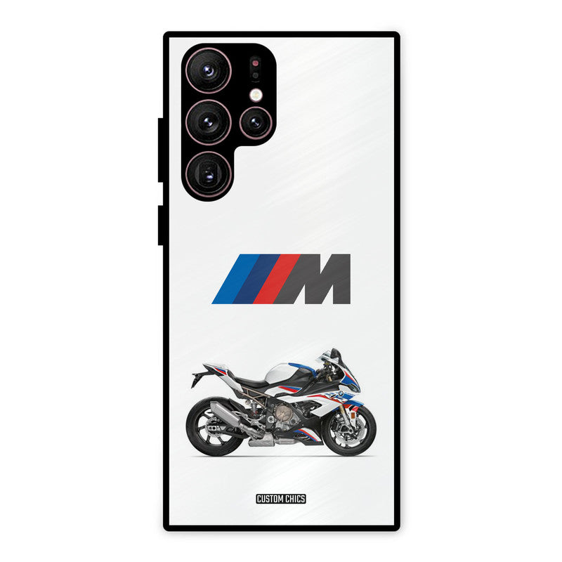 Super Sports Blue Bike Samsung Galaxy S22 Ultra Mobile Back Cover - Car&Bike PrintShield Case