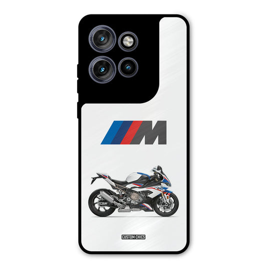 Super Sports Blue Bike Motorola Edge 50 Neo Mobile Back Cover - Car&Bike PrintShield Case