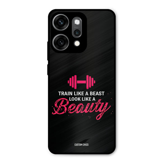 Train Like Beast Oppo Reno 14 Pro Mobile Back Cover - Typography PrintShield Case