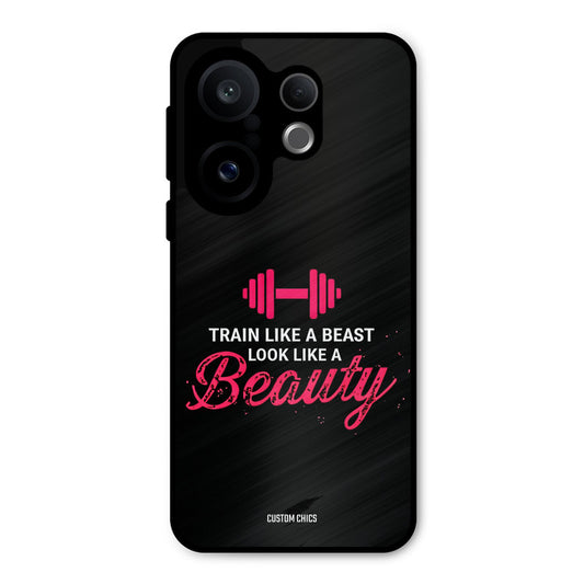 Train Like Beast Vivo X200 FE Mobile Back Cover - Typography PrintShield Case