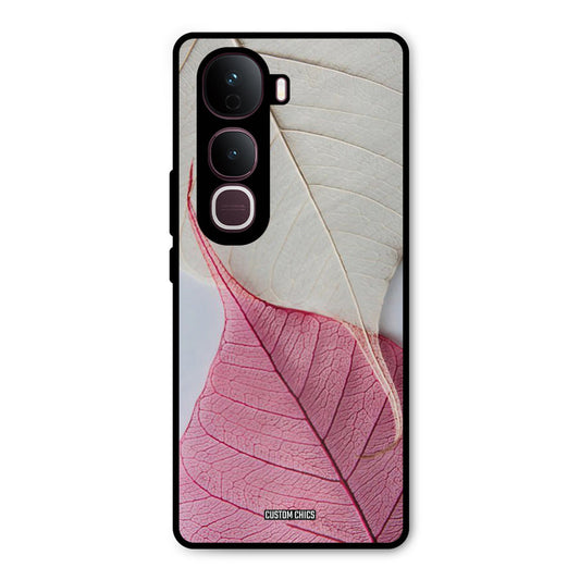 Transparent Leaf Vivo Y400 Pro Mobile Back Cover - Aesthetic PrintShield Case