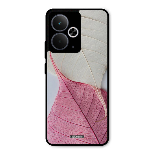 Transparent Leaf Realme 14T Mobile Back Cover - Aesthetic PrintShield Case