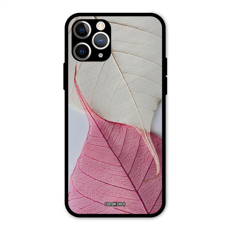 Transparent Leaf IPhone 11 Pro Max Mobile Back Cover - Aesthetic PrintShield Case