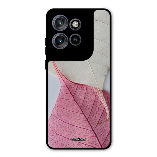 Transparent Leaf Motorola Edge 50 Neo Mobile Back Cover - Aesthetic PrintShield Case