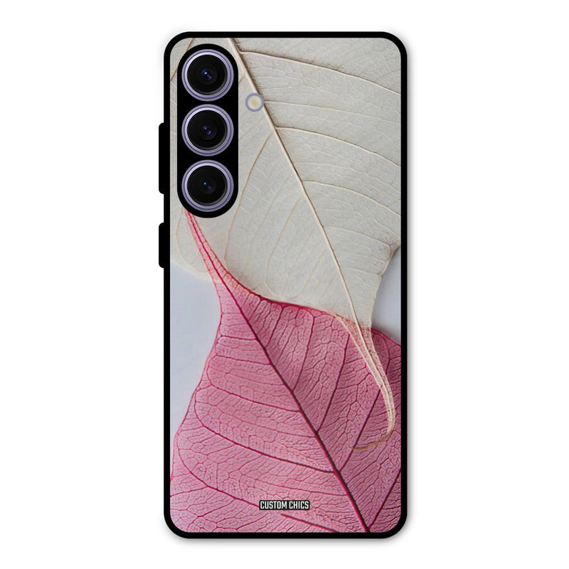 Transparent Leaf Samsung Galaxy S24 Mobile Back Cover - Aesthetic PrintShield Case