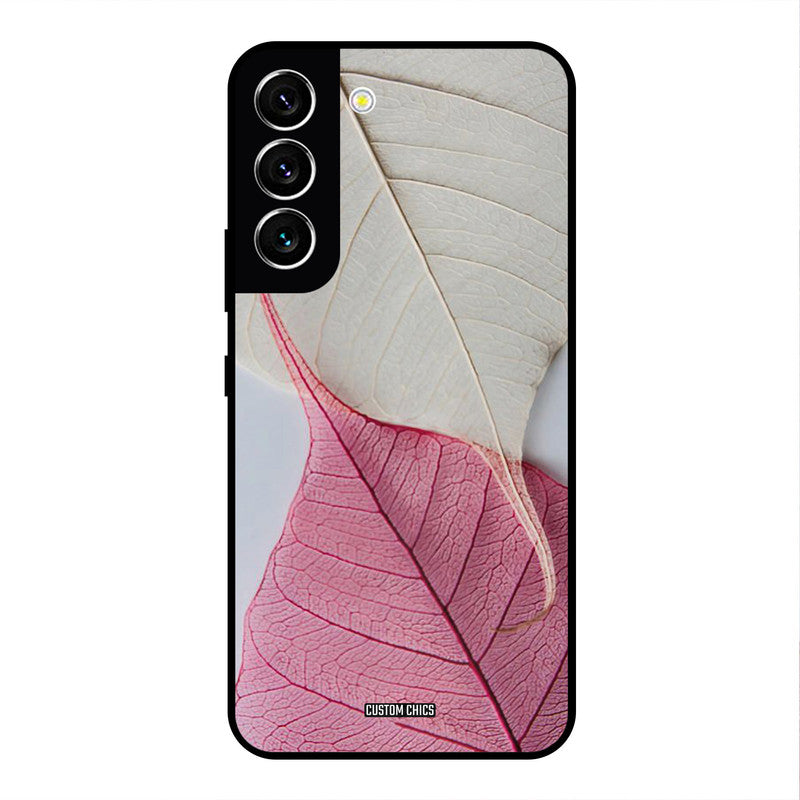 Transparent Leaf Samsung Galaxy S22 Mobile Back Cover - Aesthetic PrintShield Case