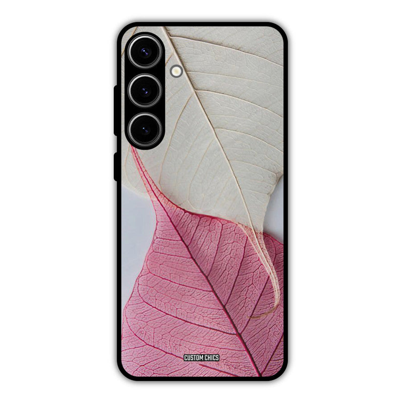 Transparent Leaf Samsung Galaxy S24 Plus Mobile Back Cover - Aesthetic PrintShield Case