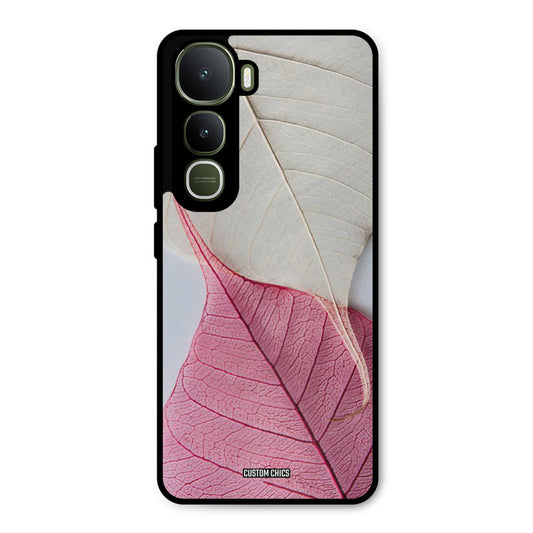 Transparent Leaf Vivo Y400 Mobile Back Cover - Aesthetic PrintShield Case