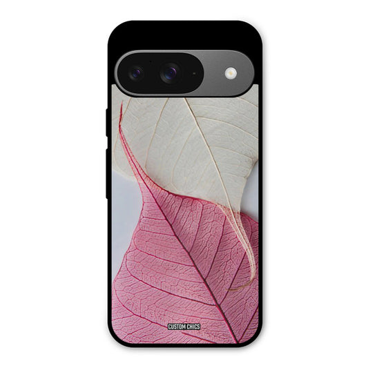 Transparent Leaf Google Pixel 9 Mobile Back Cover - Aesthetic PrintShield Case